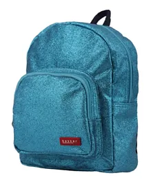 Bakker Mini Glitter Backpack Turquoise - 10.63 inches