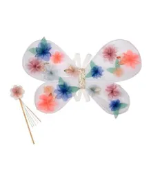 Meri Meri Organza Flower Wings & Wand - Pack of 2