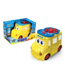 Wanna Bubbles  Bump & Go Bubble Bus  Automatic Blower Battery Operated - 118 ml