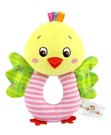 Happy Monkey Plush Soft Toy Rattle Pack of 1 - Chicken