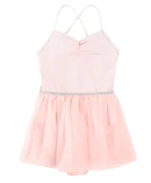 SMYK Dress Pattern Solid Onesie - Light Pink