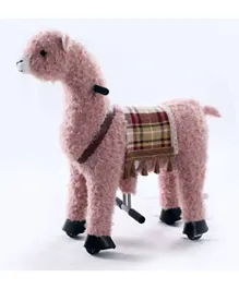 TobysToy Gidygo Ride-on Cycle Kids Operated Animal Riding Llama - Pink