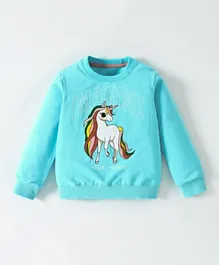 SAPS Unicorn Graphic Sweatshirt - Blue