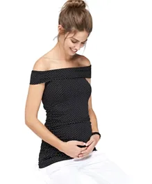 Mums & Bumps - Isabella Oliver Maternity Top - Black