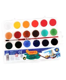 Faber-Castell Jovi Watercolours With Brush - 18 Colours