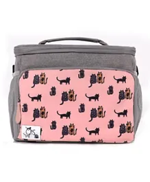 Biggdesign Cats Heat Insulated Lunch Bag Pink - 10L