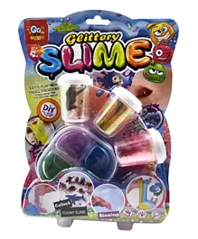 Toon Toyz Soft Glittery Slime With 1 Random Animal Figure - Multicolor
