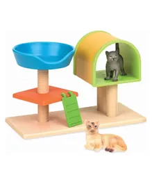 Terra and B Toys Cats House & Basket - Multicolour