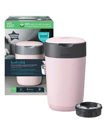 Tommee Tippee Twist & Click Nappy Disposal Sangenic Bin - Pink (With 1 Preloaded Cassette)