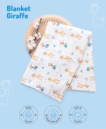Printed Baby Blanket - Giraffe