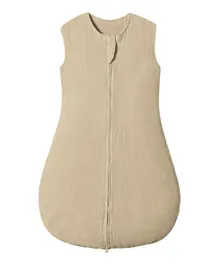 Classic Baby Sleeping Bag - Camel, 0+ Months, Soft 100% Cotton/Bamboo Fiber, Muslin, 71x32 cm Skin-Friendly