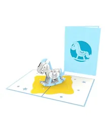 Generic Rocking Horse Pop Up / 3D Birthday Greeting Card