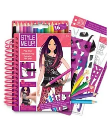 Style Me Up Sketchbook with Color Pencils - 25 Pages