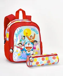 Doraemon Friends Forever School Bag & Pencil Case Set - 12 Inch