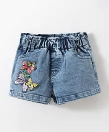 SAPS Butterfly Graphic Shorts - Blue