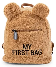 Childhome Teddy My First Bag Kids Backpack Beige - 9.4 Inches
