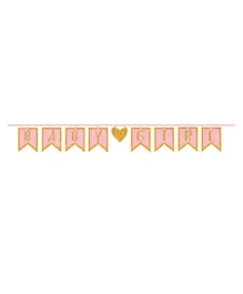 Party Centre Baby Girl Clothespin Letter Banner - Pink