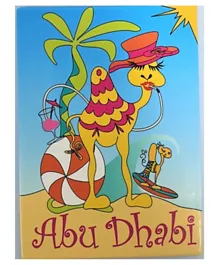 FLGT Beach Camel Abu Dhabi Funky Picture Magnet - Pack of 2
