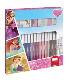 Multiprint Italia Princess Marker Pens and Stamps Art Set - 21 Pieces