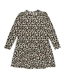 Little Pieces Cheetah Print Dress - Multicolor