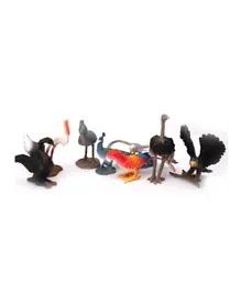 Bird Figure Set, Meticulously Detailed, Durable, Realistic Features, 3 Years+, 40cm - 8 Pieces