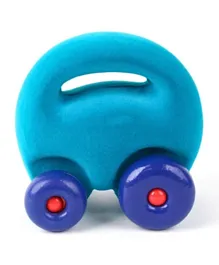 Rubbabu Soft Baby Educational Toy Original Mascot Car - Turquoise