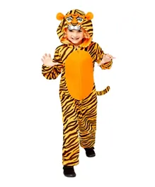 Party Centre Child All In One Tiger Animal Costume - Multicolor