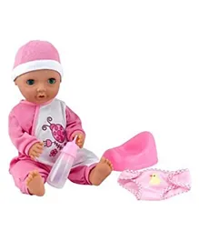 Dollsworld Baby Olivia with Accessories Pink - 38 cm