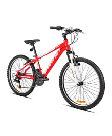 سبارتان - دراجة جبلية كاليبر هارد تيل أحمر ناري  - 24 بوصة