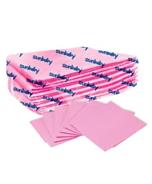 Sunbaby Scented Disposable Changing Mats Pack of 20 - Pink