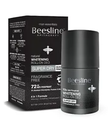 Beesline Men Whitening Roll-On Deodorant Super Dry Fragrance Free - 50ml