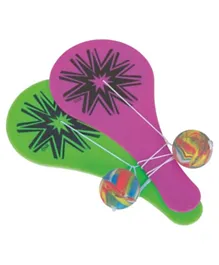 Unique 8 Paddle Balls - Multicolor