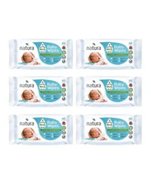 Natura Water Wipes Pack of 6 - 360 Pieces
