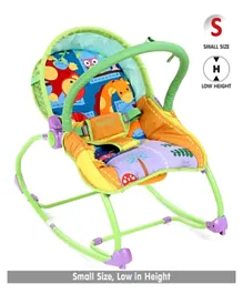 Babyhug Delight 3 In 1 Infant To Toddler Rocker With Safety Harness & Reclining Seat - Multicolour