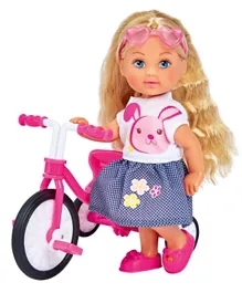 Evi Love Doll From Simba Tricycle Multicolour - 12 cm