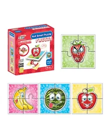 Akar Toys Jagu Mini 4 - Fruits Puzzle - 16 Pieces