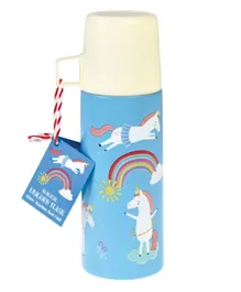 Rex London Magical Unicorn Flask And Cup Blue - 350mL
