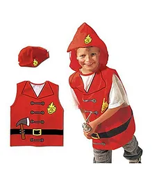 Brain Giggles Fireman Costume Kids Dress up Cosplay Halloween Costume