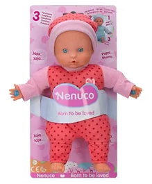 Nenuco Soft Baby Doll with 3 Functions - 25cm