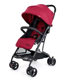 Babyhug Easy Travel Cabin Stroller With Z-Fold and Trolley Handle - Red
