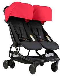 Mountain Buggy Nano Duo Twin Stroller - Red