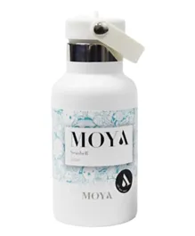 Moya Seashell Insulated Sustainable Water Bottle White - 350mL