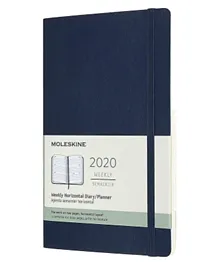 Moleskine 12 Months Weekly Agenda Notebook Planner - Sapphire Blue