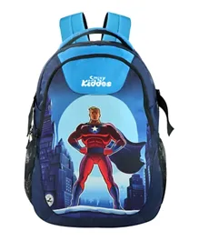 Smily Kiddos Junior Victor School Backpack Blue - 18 Inches
