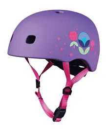 Micro Helmet Floral Purple S (V2) - Purple