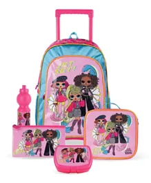 L.O.L Glam Shores 5-In-1 Trolley Backpack Set