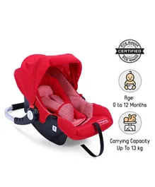 Babyhug Onyx Car Seat Cum Carry Cot With Rocking Base - Red