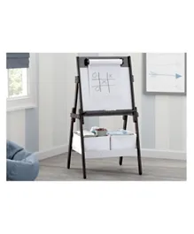 Delta Children Classic Kids Whiteboard/Dry Erase Easel with Paper Roll and Storage Dark Chocolate - TE87602GN-207