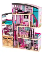 KidKraft Wooden Shimmer Mansion Dollhouse - Pink