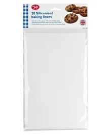 TALA White Silicon Baking Liners - Pack of 20